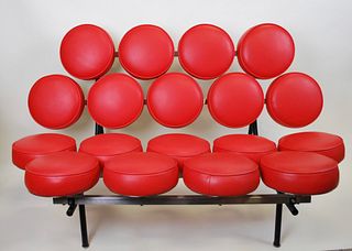 Mid Century Marshmallow Sofa in The Style of George Nelson