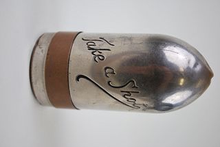 Vintage Metal Bullet-Shaped Shot Glass Set