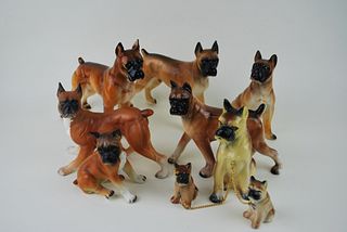 Vintage Boxer Dog Ceramic Collection
