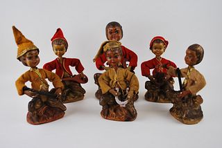 Vintage Kitsch Plastic Band Figurines