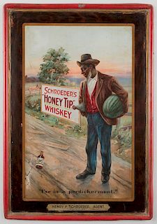 Schroeder's Whiskey Adv. Sign