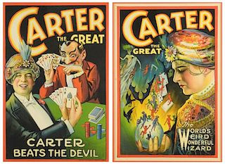 2 Framed Magic Posters: Carter the Great