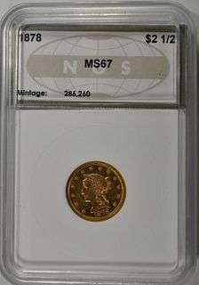 1878 $2.50 LIBERTY GOLD COIN