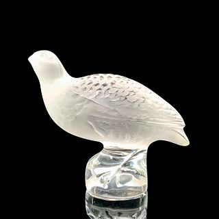 Lalique Crystal Figure, Quail
