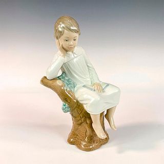 Little Boy Thinking 1004876 - Lladro Porcelain Figurine
