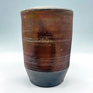 Signed Michael Weinberg Raku Pottery Vase
