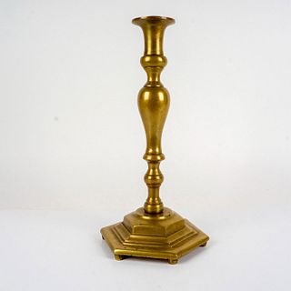 Vintage Oversize Brass Candlestick Holder