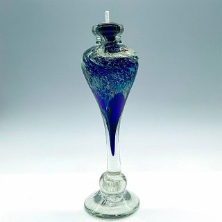 Vintage Brian Maytum Studio Art Glass Oil Lamp