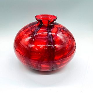 Kralik Art Deco Furnace Fired Glass Vase