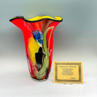 Murano Art Glass  Handkerchief Vase