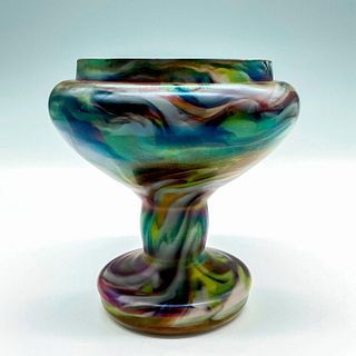 Phoenician Glass Footed Vase
