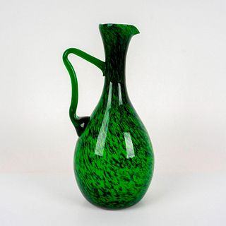 Italian Emerald Green Art Glass Pitcher