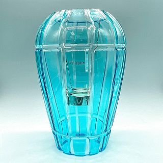 St. Louis Crystal Lantern Candle Holders Photophore Sky Blue