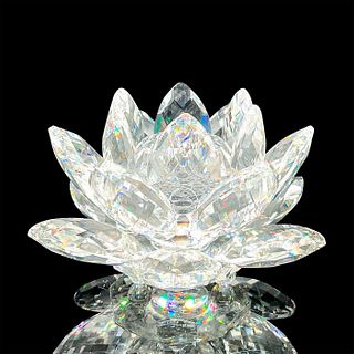 Swarovski Silver Crystal Candleholder, Waterlily