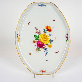 Meissen Porcelain Floral Platter