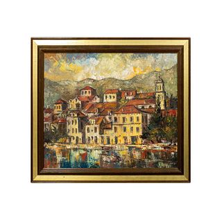 Oil Painting on Canvas of Portofino