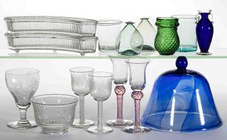 ASSORTED GLASS ARTICLES, LOT OF 15