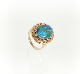 14K Australian Opal Ring