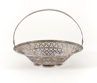 Tiffany and Co. Sterling Silver Handled Basket