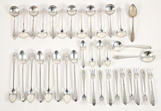 37 pieces of Grogan Sterling Silver Forks and Spoons