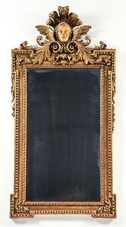 Antique Louis XIV Style French Sun God Mirror