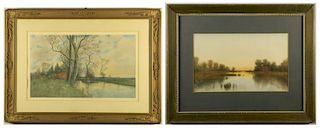 2 Samuel Chaffee Watercolor Landscapes