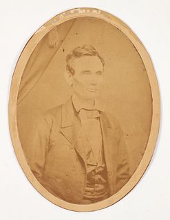 Abraham Lincoln Roderick Cole Salt Print Portrait c.1858