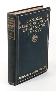 John Rockefeller Random Reminiscences Association Copy