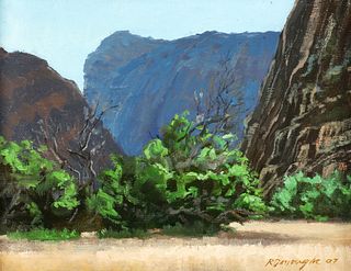 Ron Donoughe 2007 painting Western Landscape 