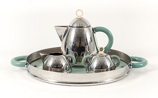 Michael Graves Stainless Tea Set and Tray