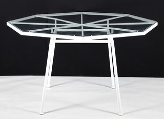 Russell Woodard Sculptura MCM Glass Patio Table
