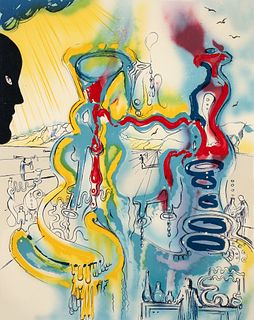 Salvador Dali The Alchemist Signed Lithograph 1980