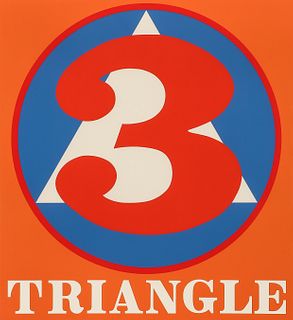 Robert Indiana 1995 Triangle from Polygon Suite.