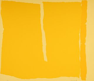 Ray Parker Untitled 1980 Signed Screenprint Yellows