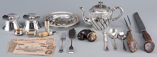 Group silver, horn and CSA currency