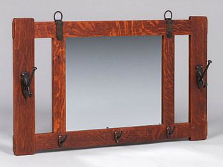Stickley Brothers Hall Mirror c1910