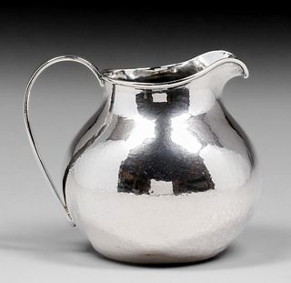 KaloÂ - Chicago Hand Hammered Sterling Silver Pitcher c1910s