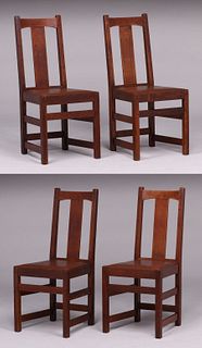 Limbert Set of 4 Chairs c1910