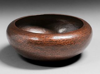 Falick Novick - Chicago Hammered Copper Bowl c1910s