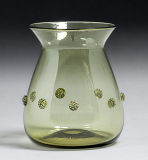 Art Glass Flared Vase c1920s