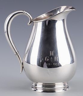 Royal Danish Sterling Water Pitcher