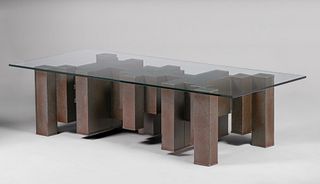 New Hope, PA Modern Architectural Steel Coffee Table c1970s