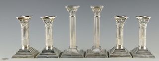 4 Maupin & Webb Silverplated Candlesticks plus 2 more