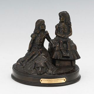 Bronze Figural Grouping after Renoir
