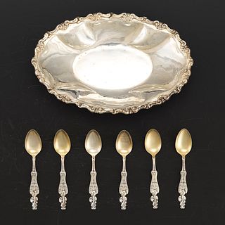 Sterling Silver Dish and Spoons