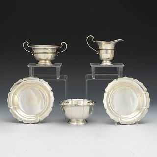 Group of Five Sterling Dishes