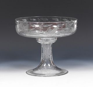 William Yeoward Large Two-Part &quot;Aquatic&quot; Crystal Centrepiece Vase 