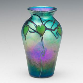Orient &amp; Flume Peacock Iridescent Finish Vase