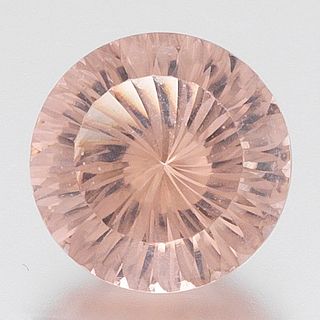 Unmounted 8.69 Carat Round Cut Morganite (Pink Beryl) Gem 