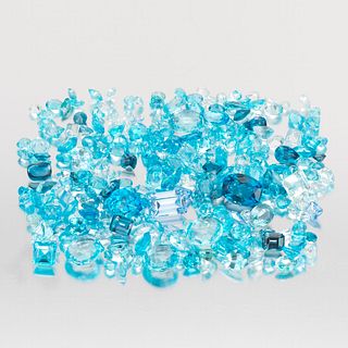Multiple Unmounted 361.50 Carat Total Multi-Shape Blue Topaz Gems 